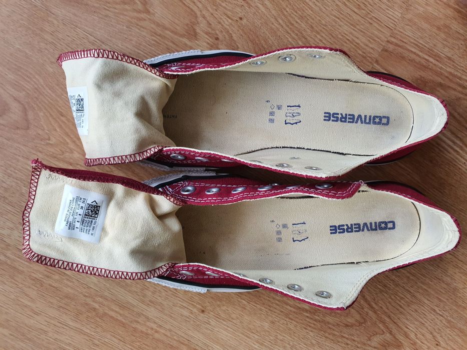 Bordowe converse roz. 39