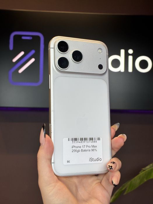 iPhone 17 Pro Max 256GB Silver | Bateria 96% | Rozliczymy Twój iPhone | Gwarancja 12 mies.