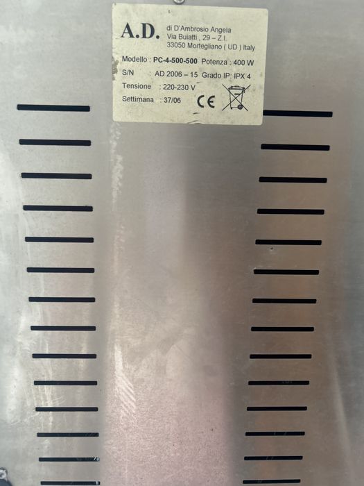 Placa eletrica, para manter comida quente.