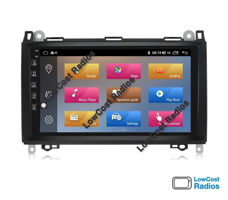 Rádio GPS 9'' Mercedes Benz Classe A e B, Vito, Sprinter — ANDROID 15 | CARPLAY • ANDROID AUTO
