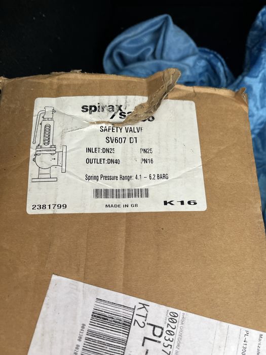 Zawór bezpieczeństwa Spirax Sarco SV607 DT