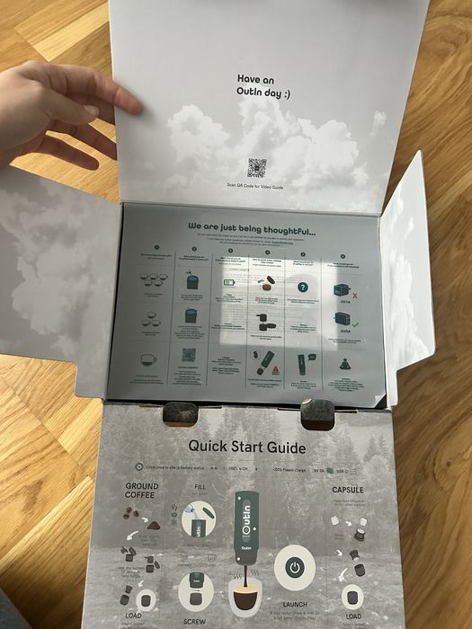 Outin nano portable coffee machine przenosny ekspres do kawy nespresso