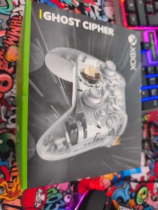 Gamepad Microsoft Xbox Ghost Cipher Edição Especial - Transparente