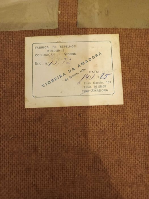 Quadro Paisagem de S Moraes (emoldurado a 14 janeiro 1985)