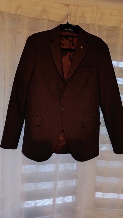 Nowa bordowa marynarka Frappoli r48