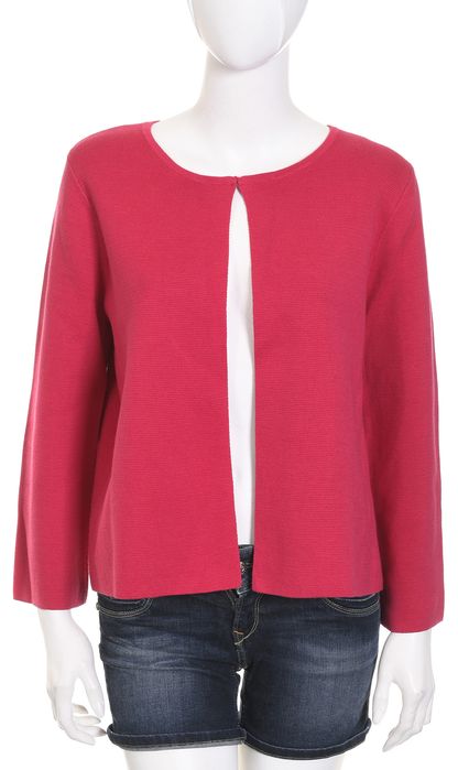 KYRA & KO malinowy kardigan damski sweter 100% bawełna XL 42