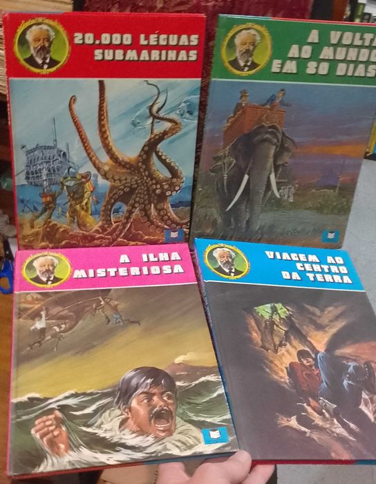 BD Coleção Ediclas Julio Verne 4 Volumes