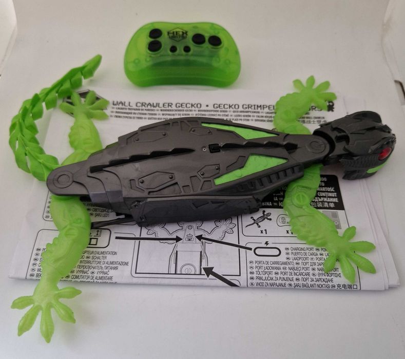 Gekon chodzący po ścianach pilot Hex Bots Wall Crawler robot SPRAWNY 100%