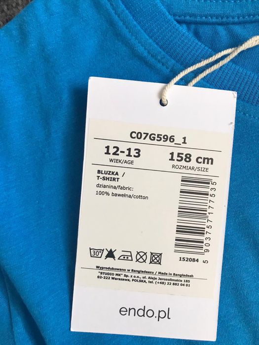 Nowa koszulka z długim rękawem longsleve 158cm endo 152 164