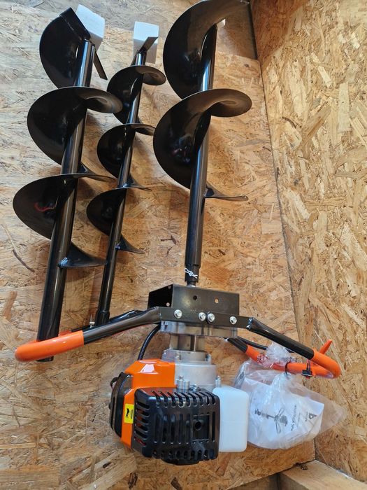 Мотобур 5.2 к.с + 3 шнеки + подовжувач Бензобур, мотобур бензиновый