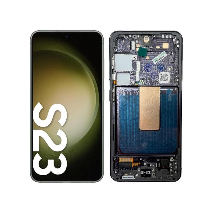 Wyświetlacz  Do Samsung S23 Sm-S911 Tft Ramka