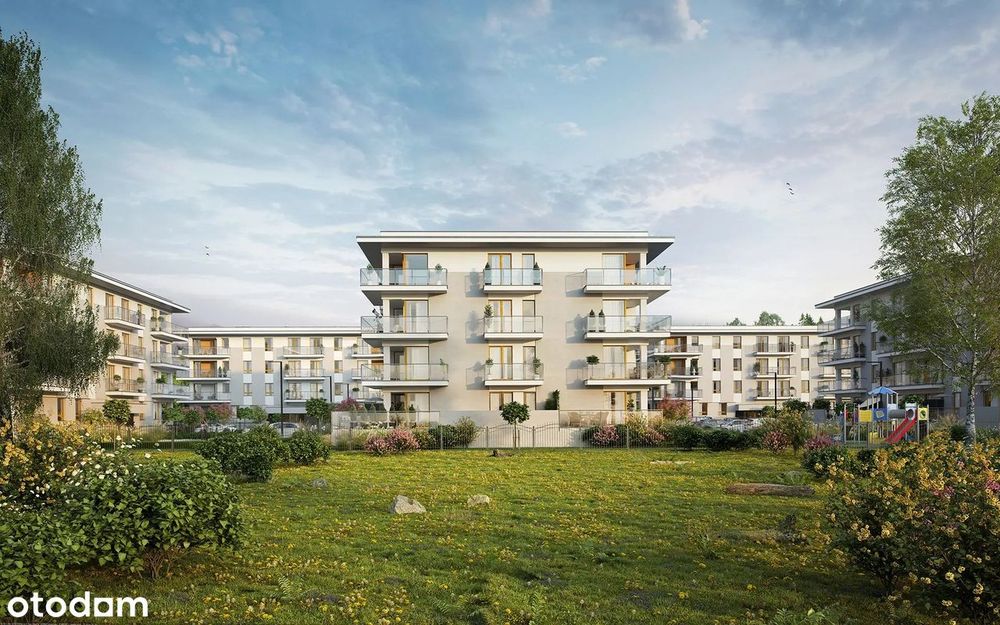 3-pokojowe mieszkanie 60m2 + taras Bezpośrednio