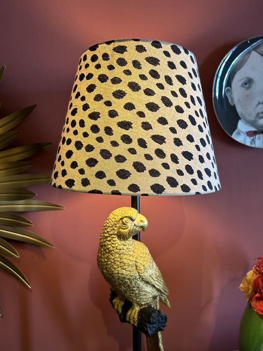 Candeeiro papagaio e tigresa 73 cm altura