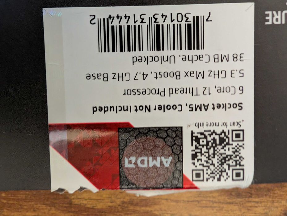 Processador AMD Ryzen 7600x
