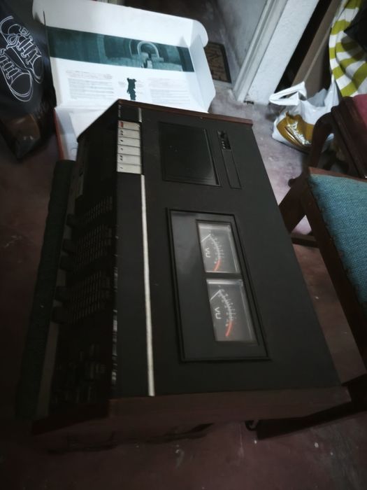 Leitor gravador cassetes vintage