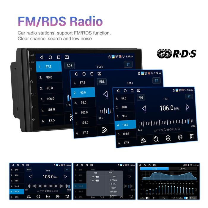 Radio Nawigacja 2din  Android 4/64gb Carplay, Android Auto