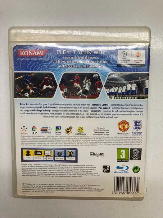 PS3 - Pro Evolution Soccer 2012468093542565816322