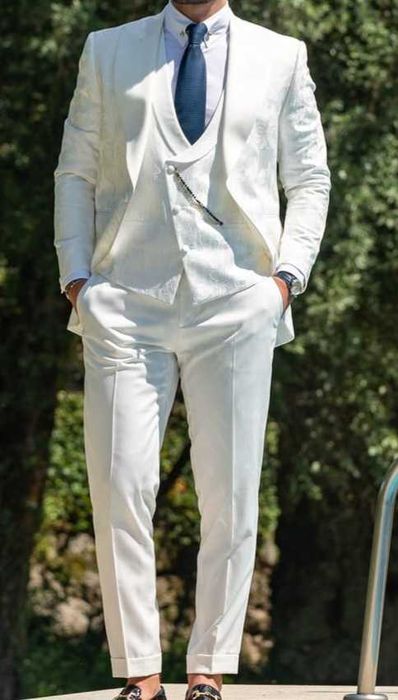 Fato noivo 3 peças branco