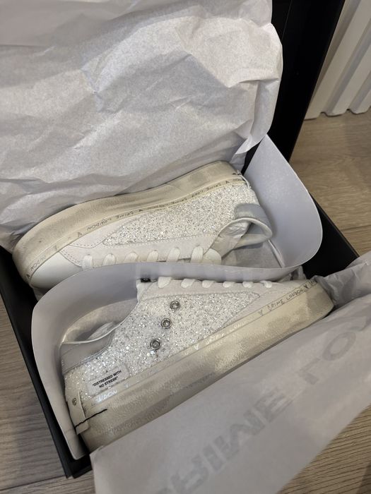 Шкіряні кеди Crime London DISTRESSED PLATFORM