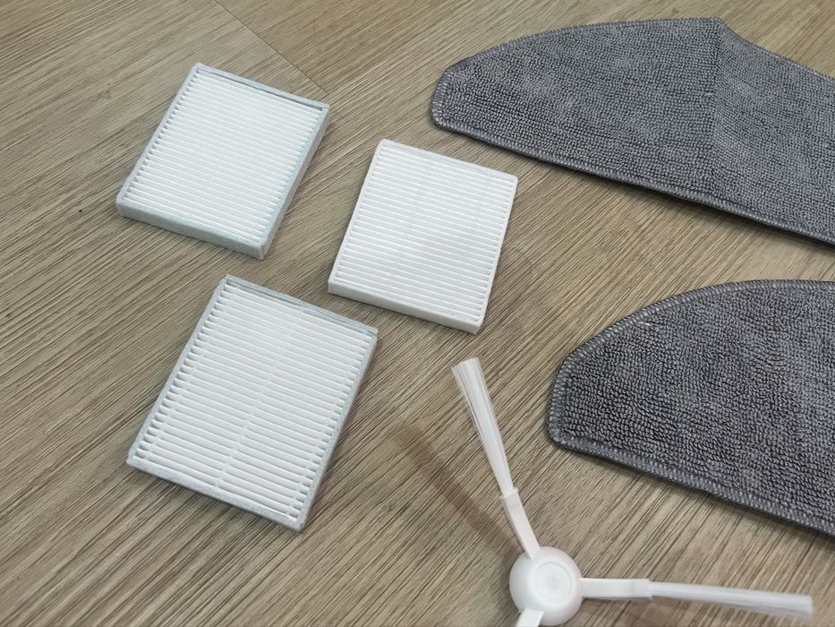 Mopas, escova principal e lateral e filtros hepa xiaomi E12 E10 e V12