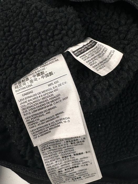 Жіноча шерпа Levis утеплена джинсовка чорна левайс S