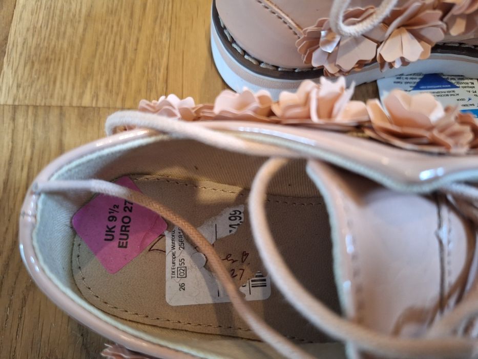 Półbuty butki botki dla dziewczynki rozmiar 27