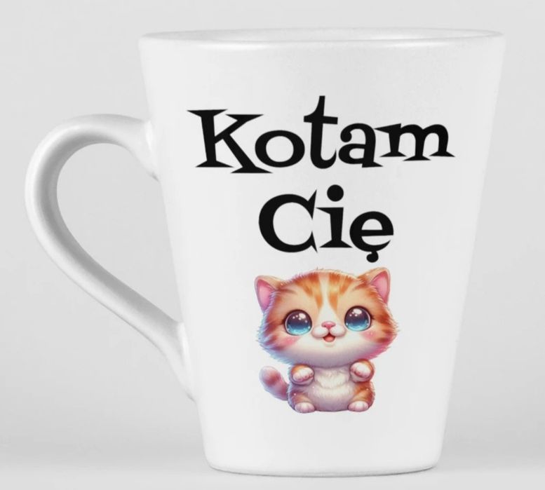 Kubek latte dla miłośników kotów prezent na święta upominek