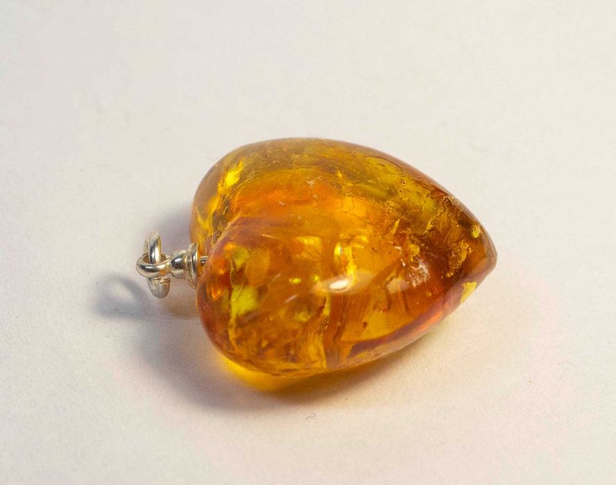 bursztynowe serduszko