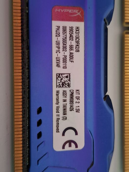 pamięć RAM HyperX Fury DDR3 8GB (2x4GB) 1333MHz HX313C9FK2/8