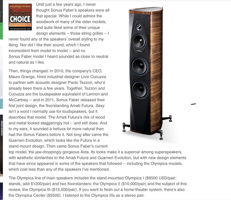 SonusFaber Olimpica 3