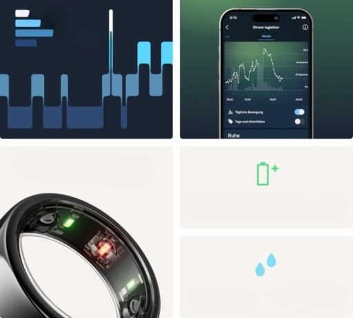 Oura Ring Gen3 Horizon Inteligentny pierścień srebro r.8 nowy okazja!