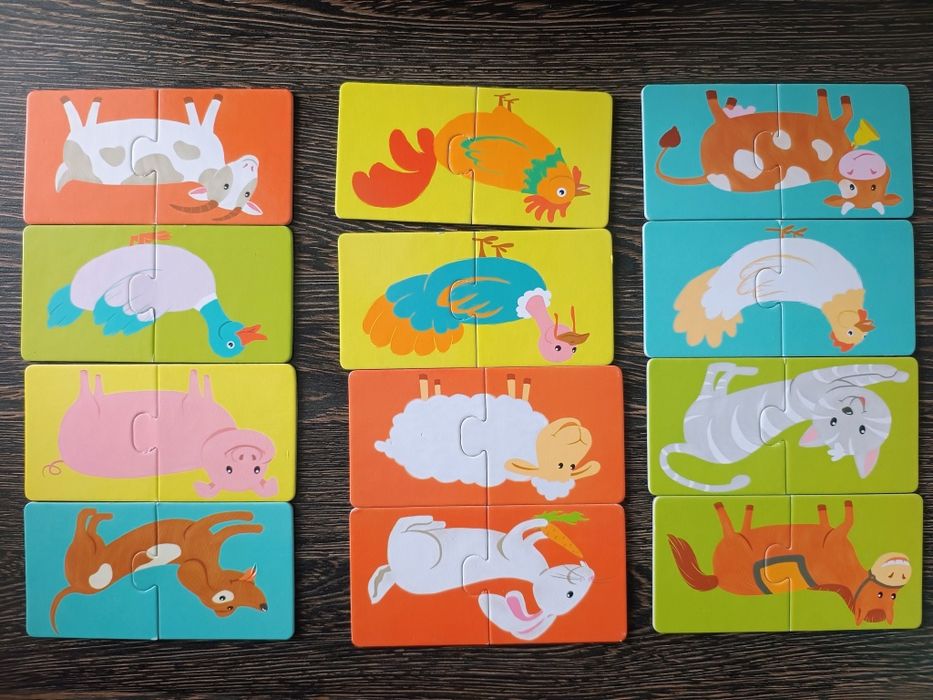 Пазл половини тварин