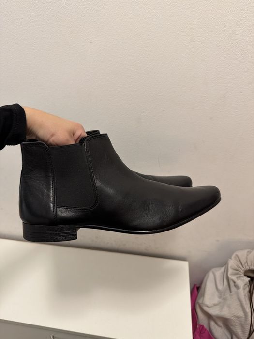 шкіряні ботильйони мешти чоловічі Asos Design 43 розмір