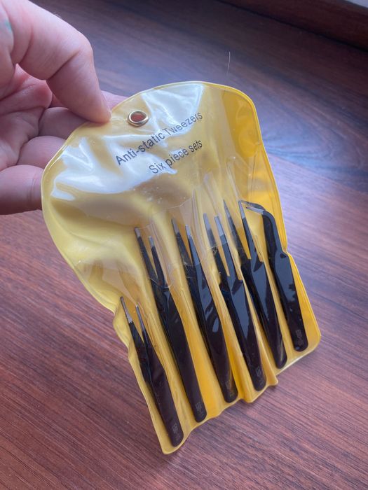 Антистатичний пінцет набір 6шт вигнутий ESD-15 та інші Esd 10-14