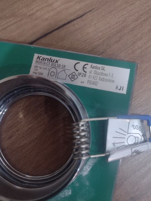 Oprawa halogenowa, oczko szklane