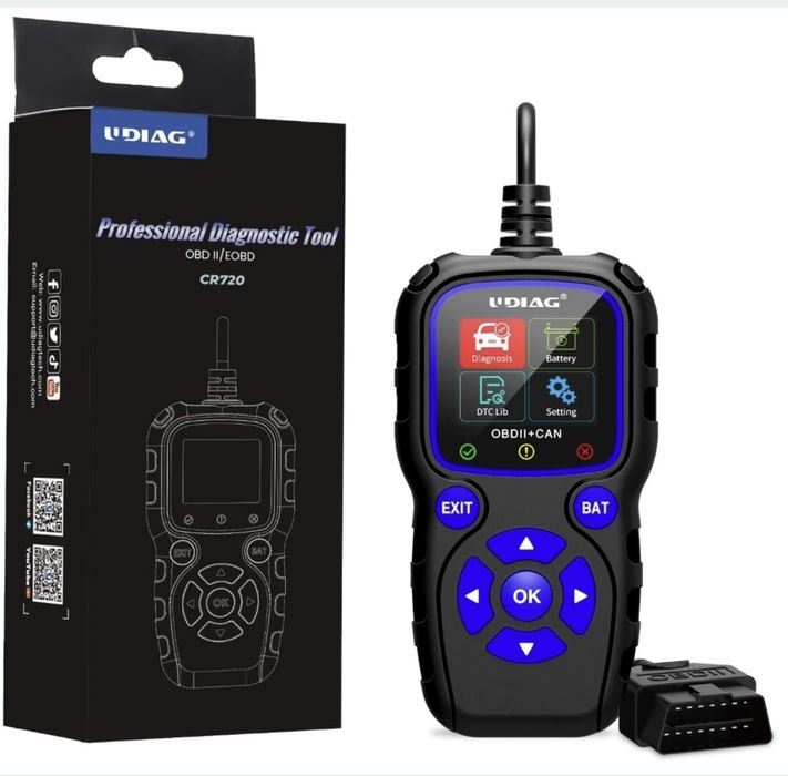Tester  diagnostyczny  UDIAG CR720 polski język Skaner diagnostyczny obd2