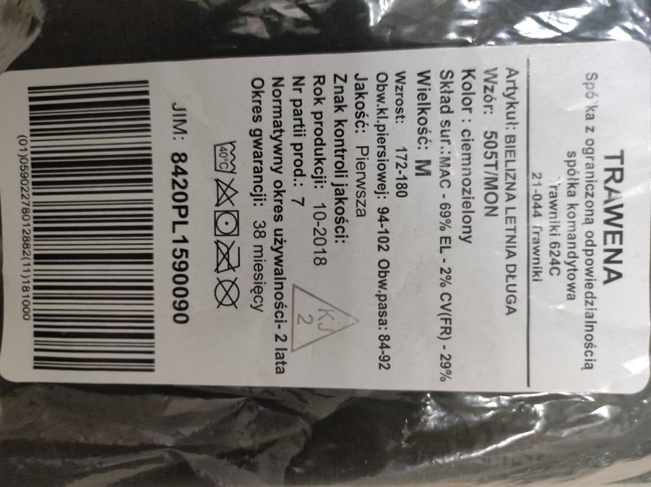 Bielizna letnia długa