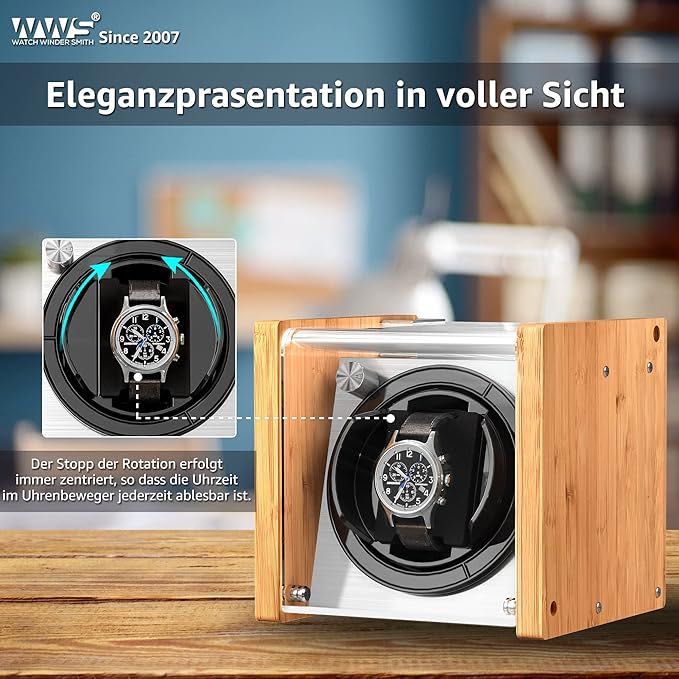 Rotomat a 1  zagarek bambus metal cichy Winder Smith