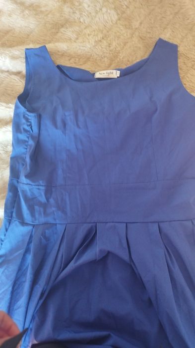 Vestido alças azulão M ultra leve