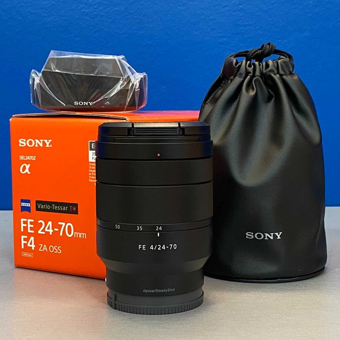 Sony Zeiss FE 24-70mm f/4 ZA OSS T* (NOVA - 3 ANOS DE GARANTIA)