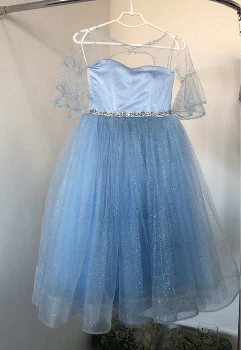 Сукня Принцеси Ельза новорічна пишна Сніжинка Зима Заметіль Фея