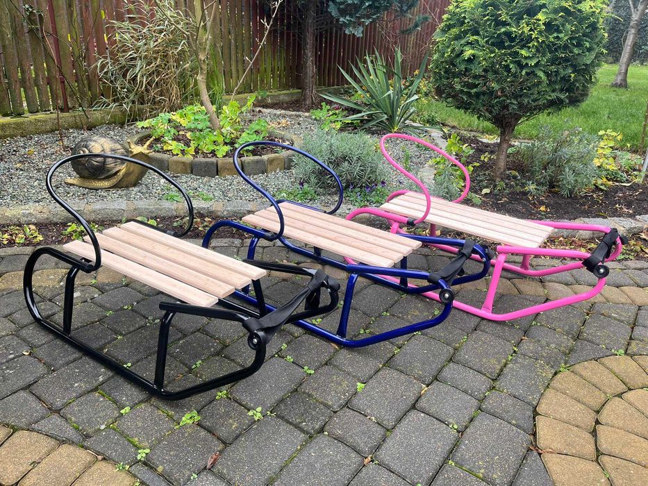 Sanki z oparciem -Polski Produkt NOWE!