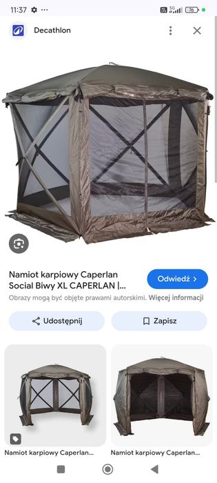 Namiot wędkarski