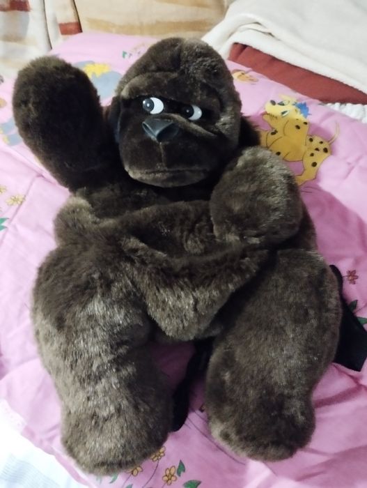 Mochila em peluche, Gato peluche da casa da Gabi.