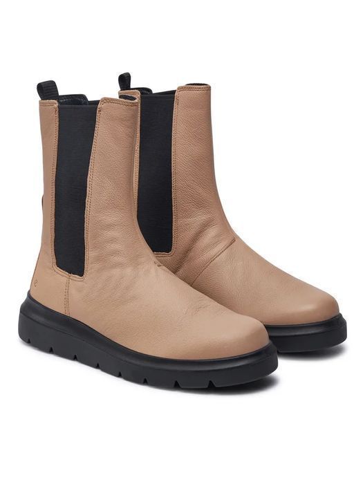 damskie skórzane sztyblety Chelsea ECCO Nouvelle, botki wysokie EU 40