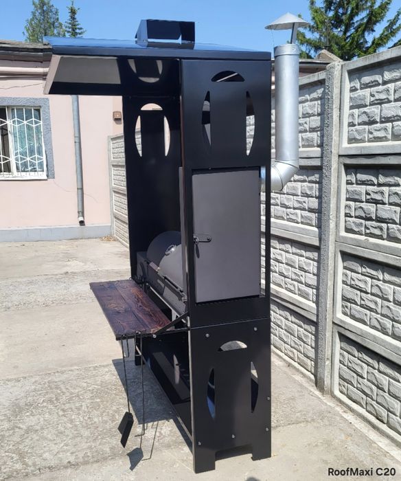 • Від Заводу • 4 мм • Мангал барбекю с крышей, Смокер, Печь под Казан