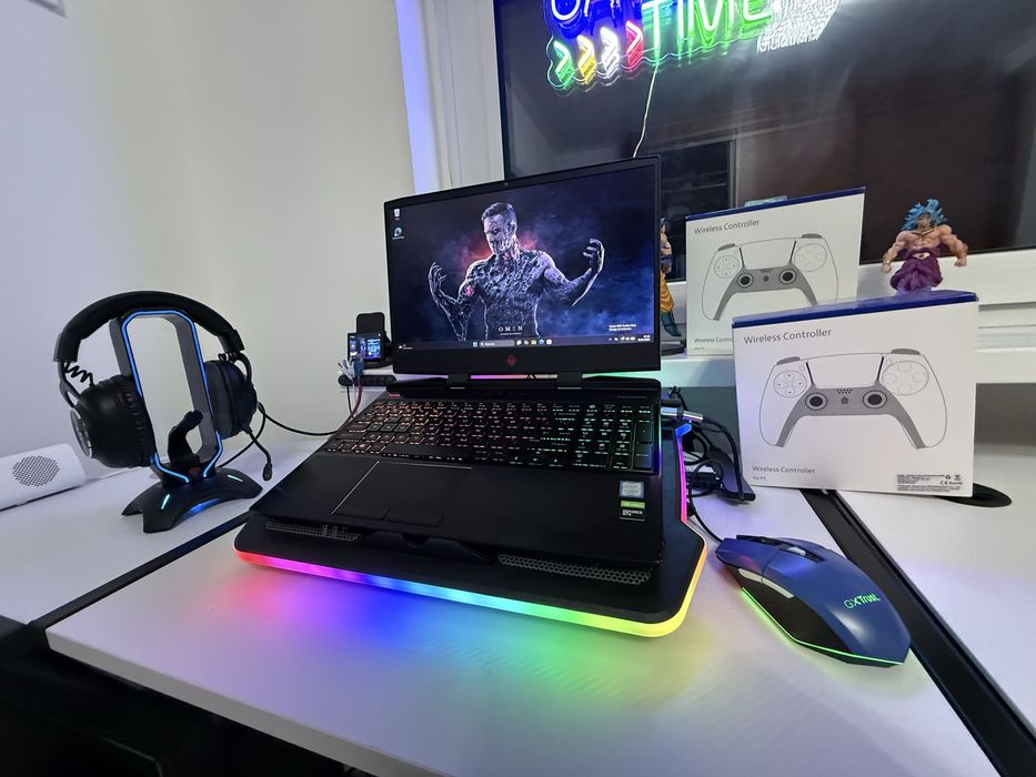 Mocny gamingowy laptop HP Omen i5 16 gb ssd +1Tb zestaw do gier