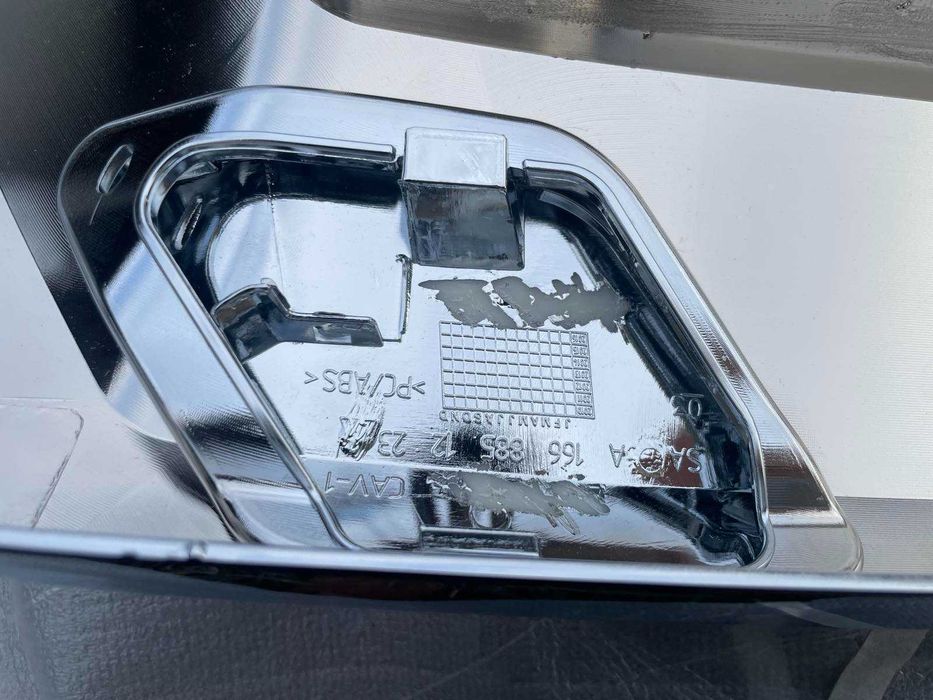 Хром накладка переднього AMG бампера Mercedes ML W166 11-15 Рамка