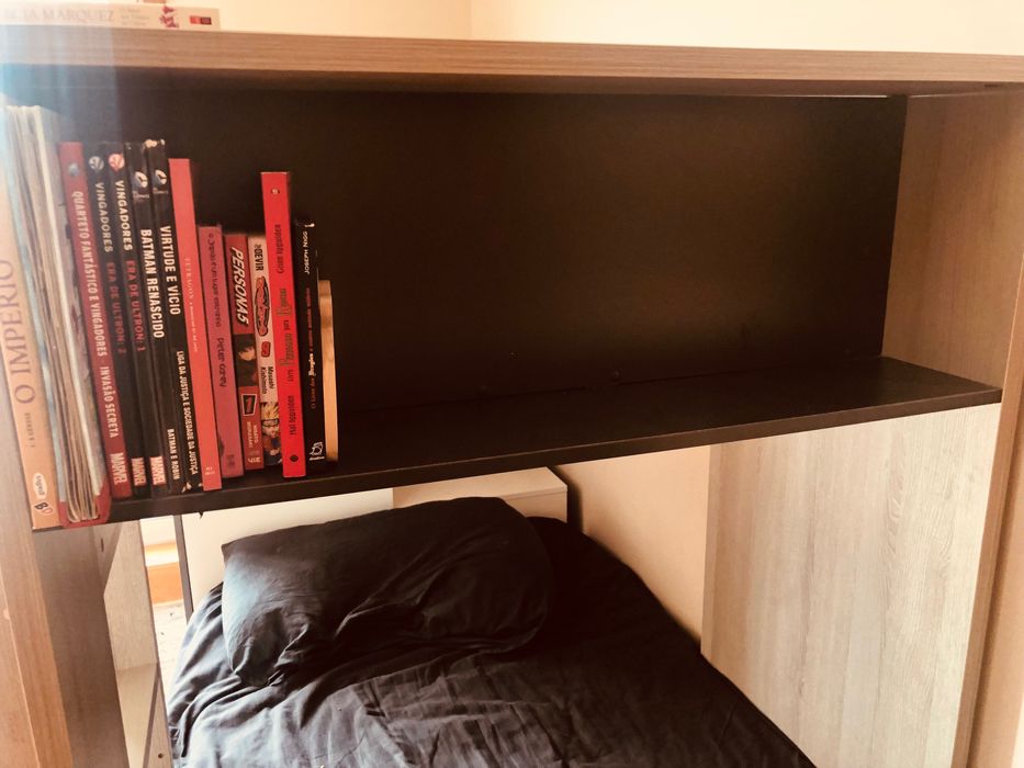 Estrutura cama Beliche com arrumação