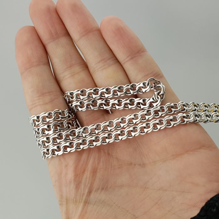 Серебро! Цепочка мужская бисмарк 20 гр. Срібний ланцюжок 50, 55, 60 см